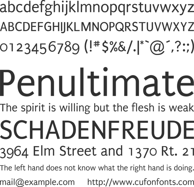Puritan font preview