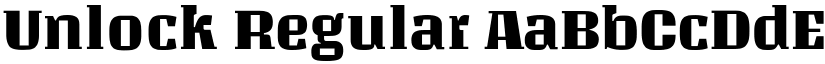 Unlock Regular font