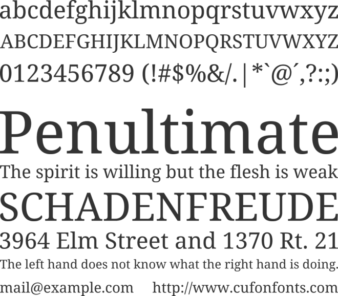 Noto Serif Armenian font preview