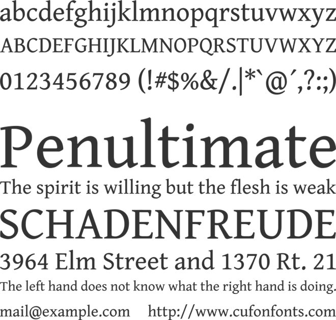 Gentium Book Plus font preview
