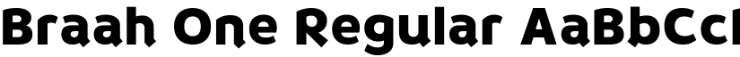 Braah One Regular font