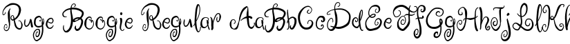 Ruge Boogie Regular font