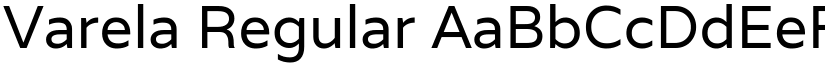 Varela Regular font
