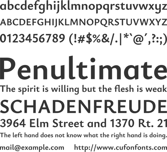Ysabeau Infant font preview