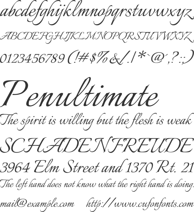 Italianno font preview