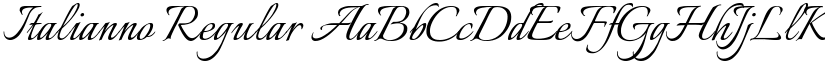 Italianno Regular font