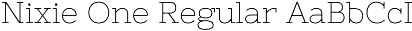 Nixie One Regular font