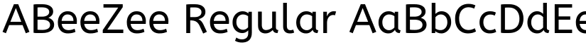 ABeeZee Regular font