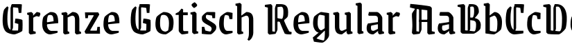 Grenze Gotisch Regular (Variable) font