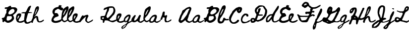 Beth Ellen Regular font