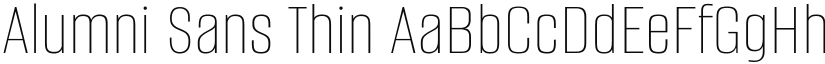 Alumni Sans Thin (Variable) font