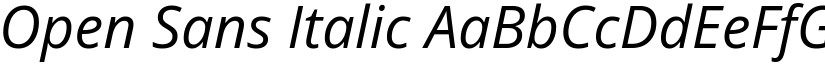 Open Sans Italic (Variable) font