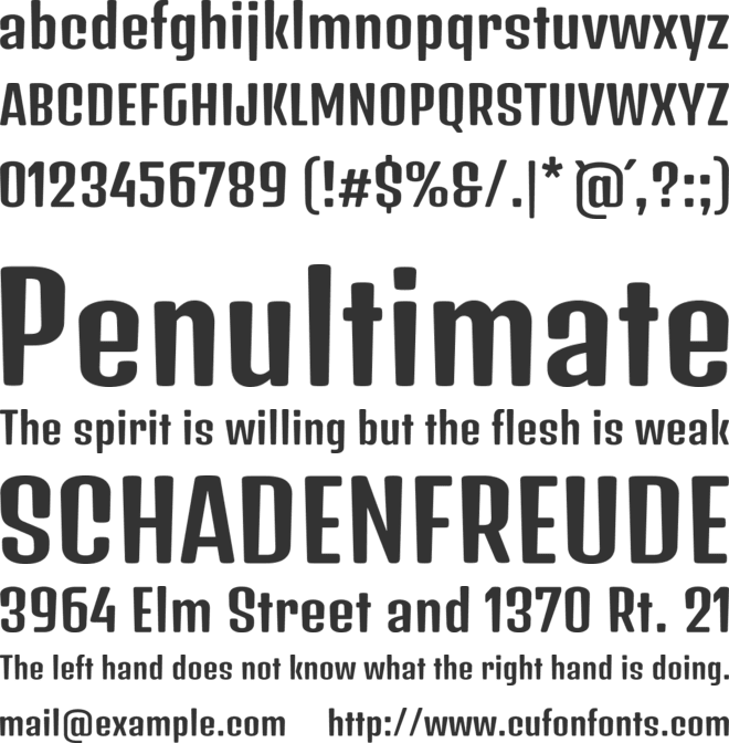 Denk One font preview