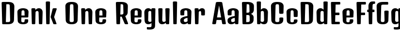 Denk One Regular font