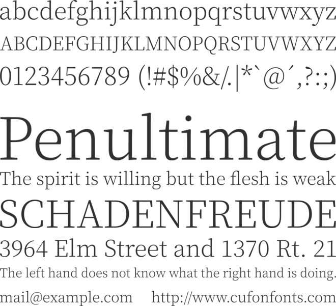 Noto Serif TC font preview