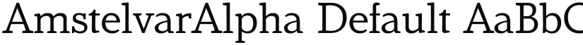 AmstelvarAlpha Default font