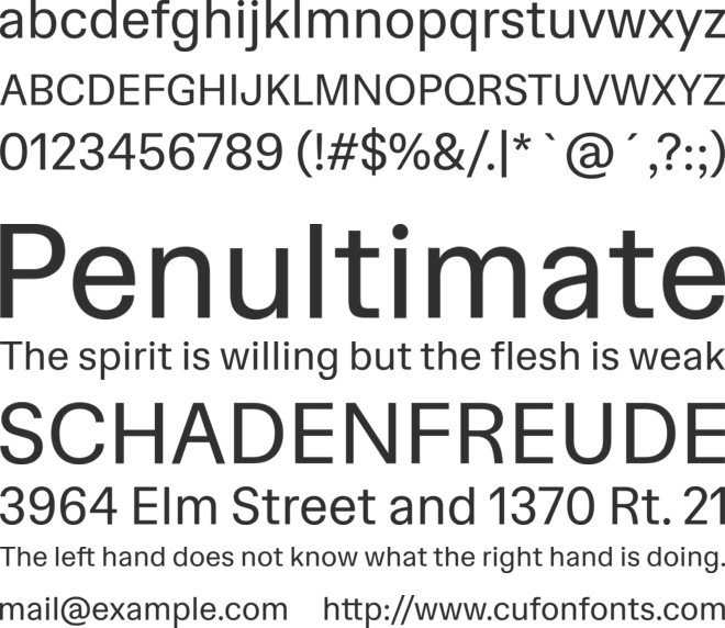 Hedvig Letters Sans font preview