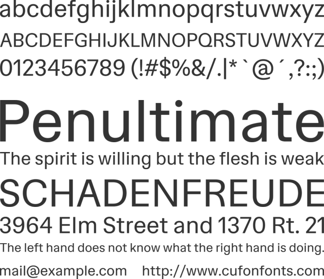 Hedvig Letters Sans font preview