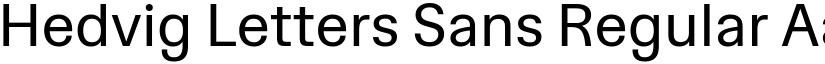 Hedvig Letters Sans Regular font
