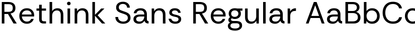 Rethink Sans Regular (Variable) font