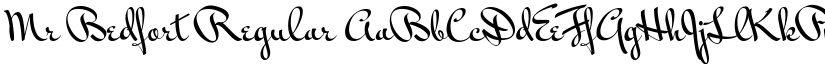 Mr Bedfort Regular font