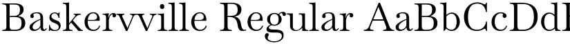 Baskervville Regular font