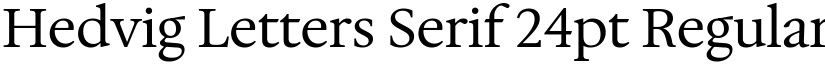 Hedvig Letters Serif 24pt Regular font