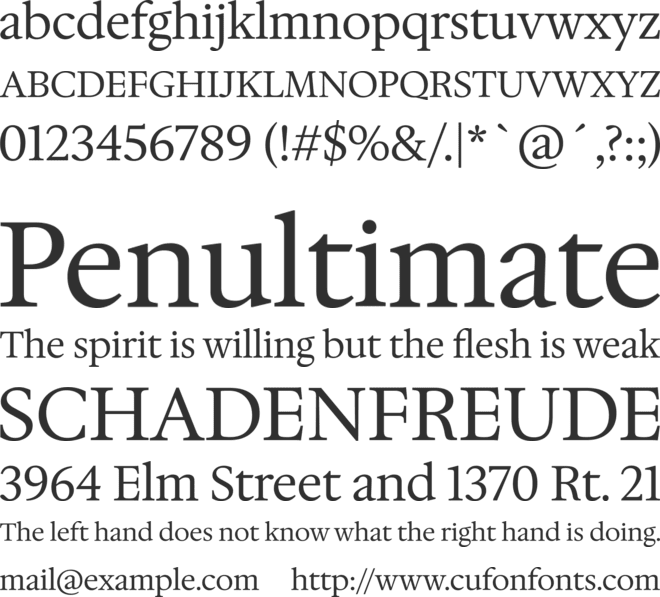 Hedvig Letters Serif font preview