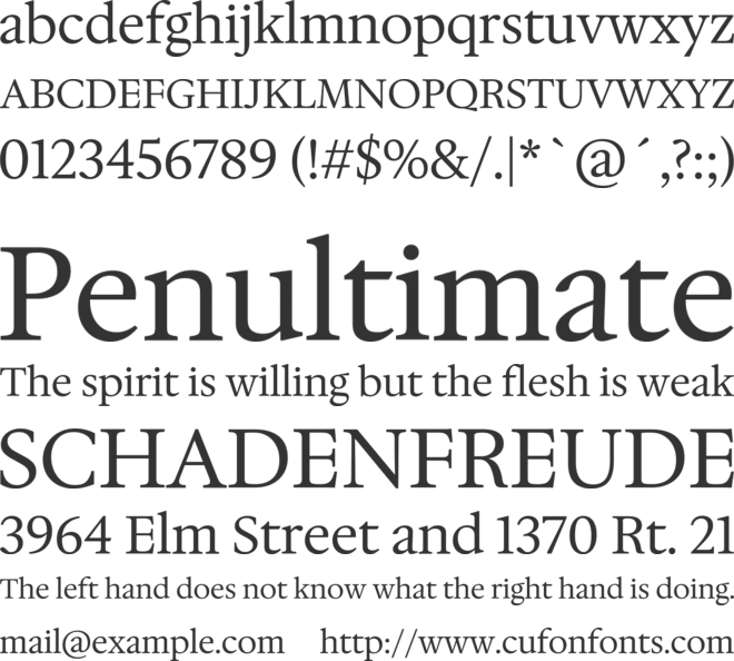 Hedvig Letters Serif font preview