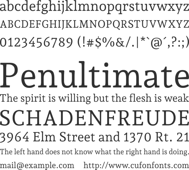 Andada Pro font preview