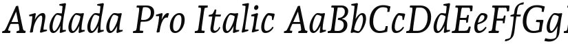 Andada Pro Italic (Variable) font