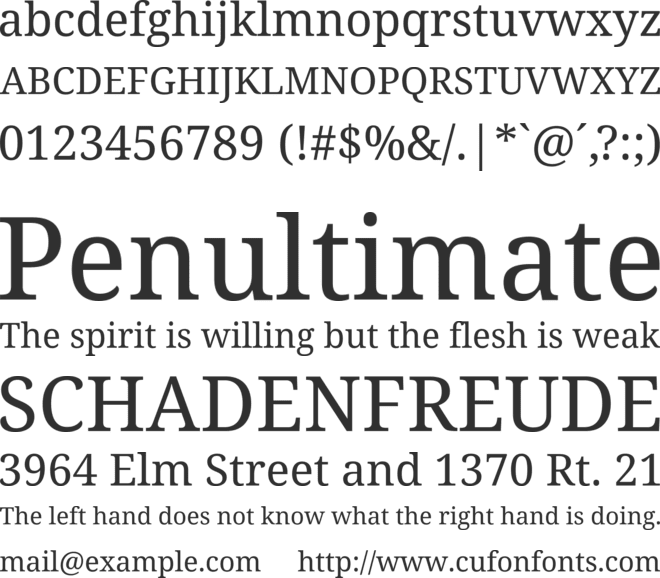 Noto Serif Ethiopic font preview