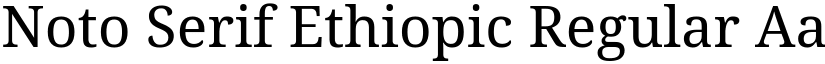 Noto Serif Ethiopic Regular (Variable) font
