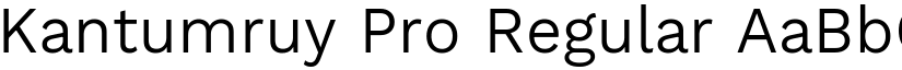 Kantumruy Pro Regular (Variable) font