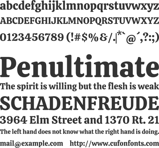 Calistoga font preview