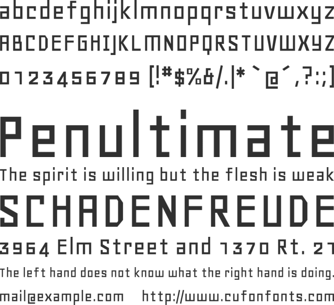 Geo font preview