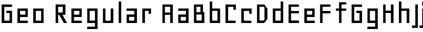 Geo Regular font