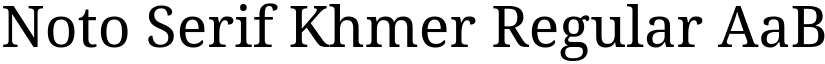 Noto Serif Khmer Regular (Variable) font