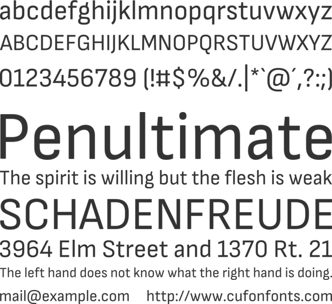 Sofia Sans Semi Condensed font preview