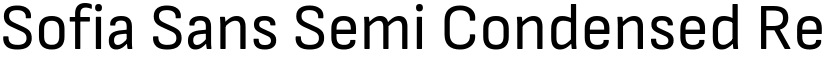 Sofia Sans Semi Condensed Regular (Variable) font