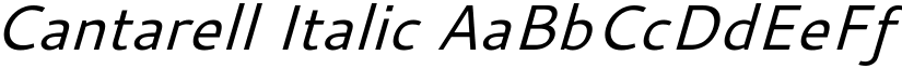 Cantarell Italic font