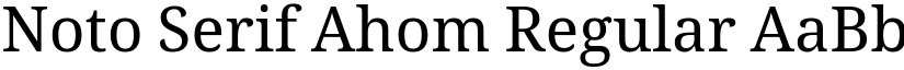 Noto Serif Ahom Regular font