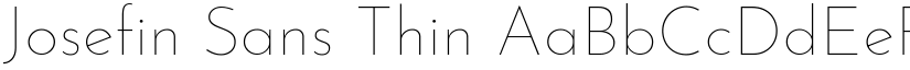 Josefin Sans Thin (Variable) font