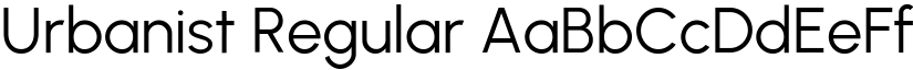 Urbanist Regular (Variable) font