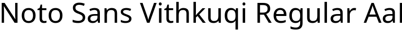 Noto Sans Vithkuqi Regular (Variable) font