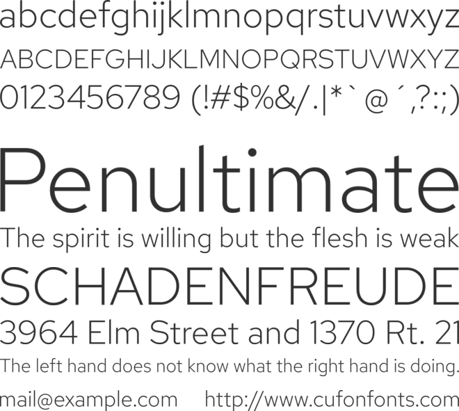 Red Hat Text font preview