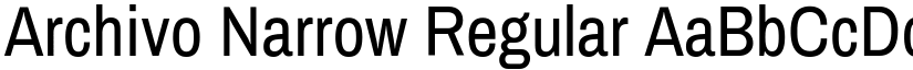 Archivo Narrow Regular (Variable) font