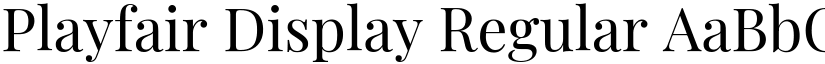 Playfair Display Regular (Variable) font