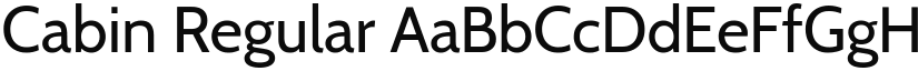 Cabin Regular (Variable) font