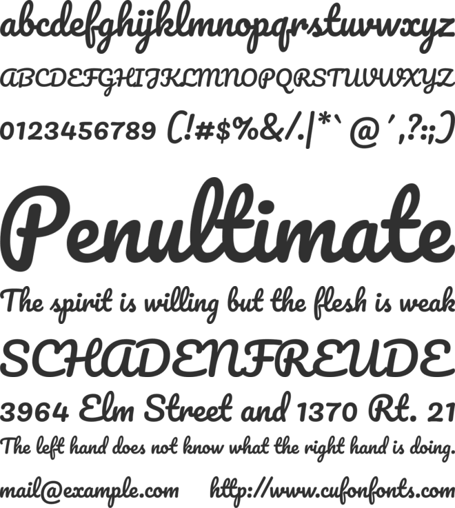 Pacifico font preview